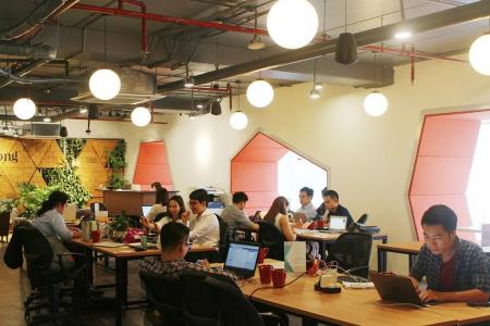 Sharing office, open space, coworking